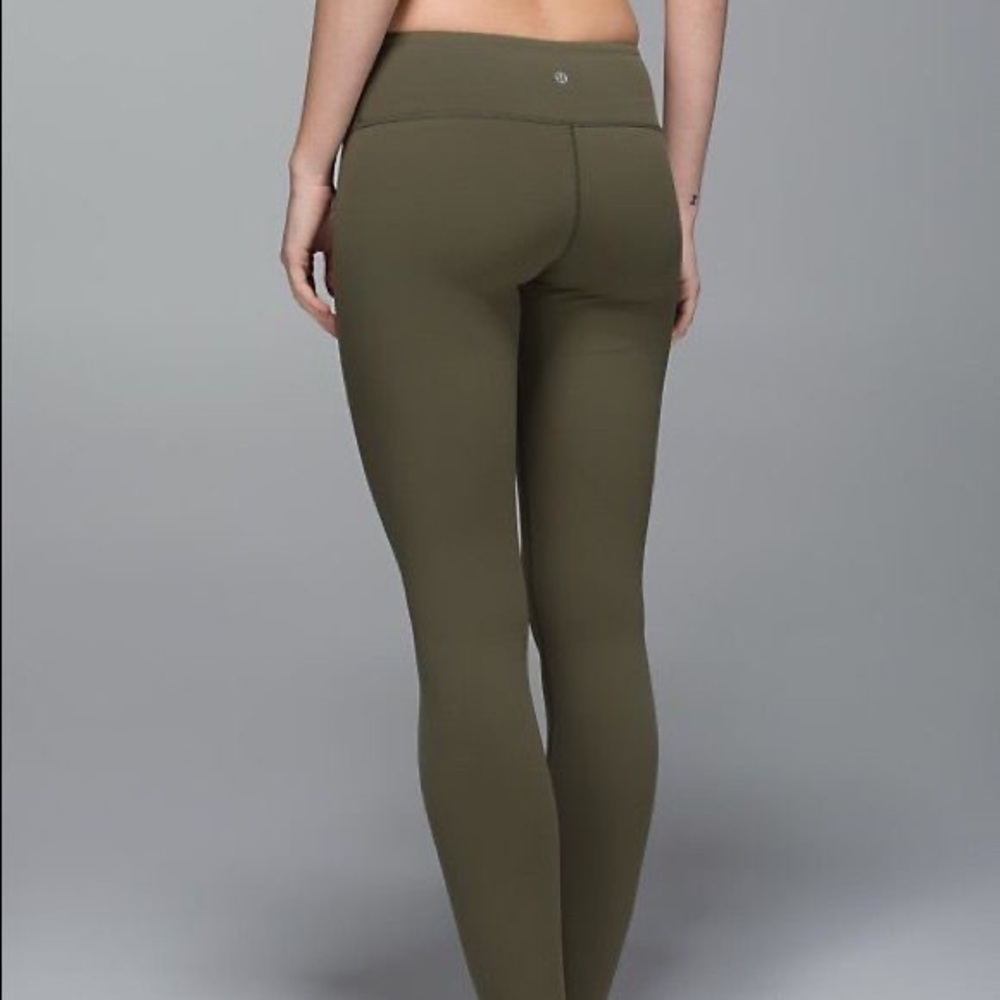 lululemon high rise green leggings